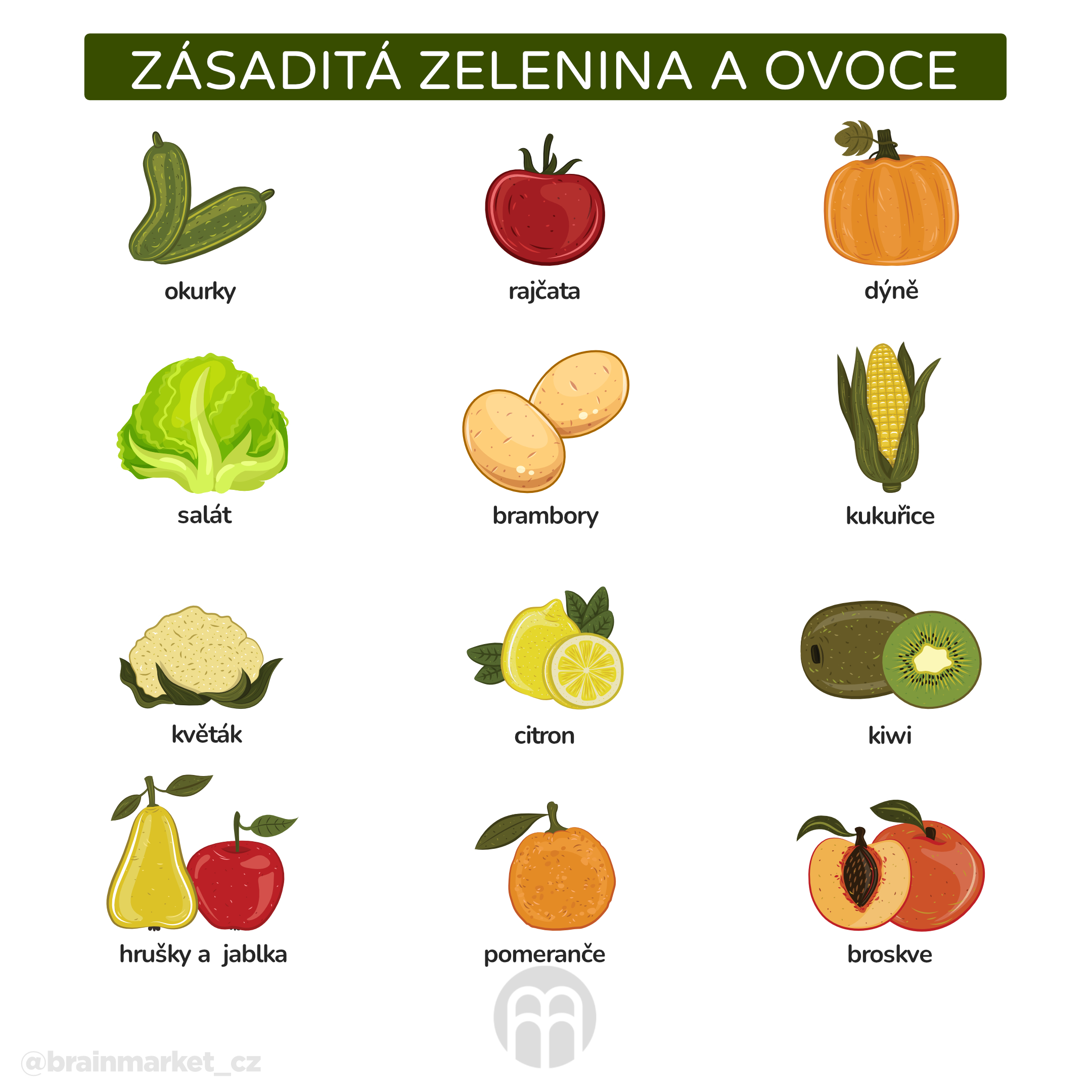 Zásaditá zelenina a ovoce_infografika_cz